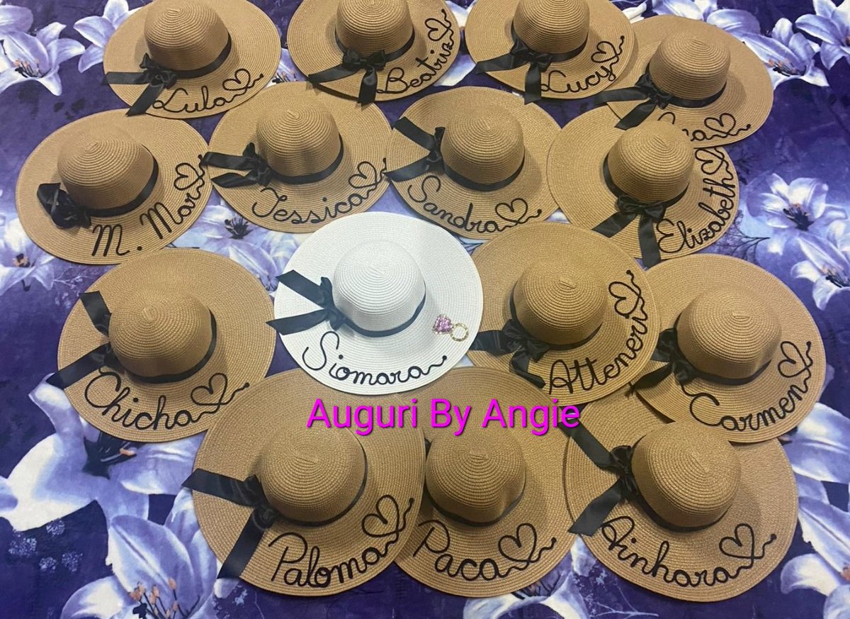 Auguribyangie's tweet photo. Nos vamos de boda!!! 💍👰🤵
#pamelaspersonalizadas #sombrerospersonalizados 👒 #verano  #sol #hechoamano #hechoconamor  #handmade #parejas #auguribyangie #auguri #boda #vivanlosnovios https://t.co/QB1jNsXwX7