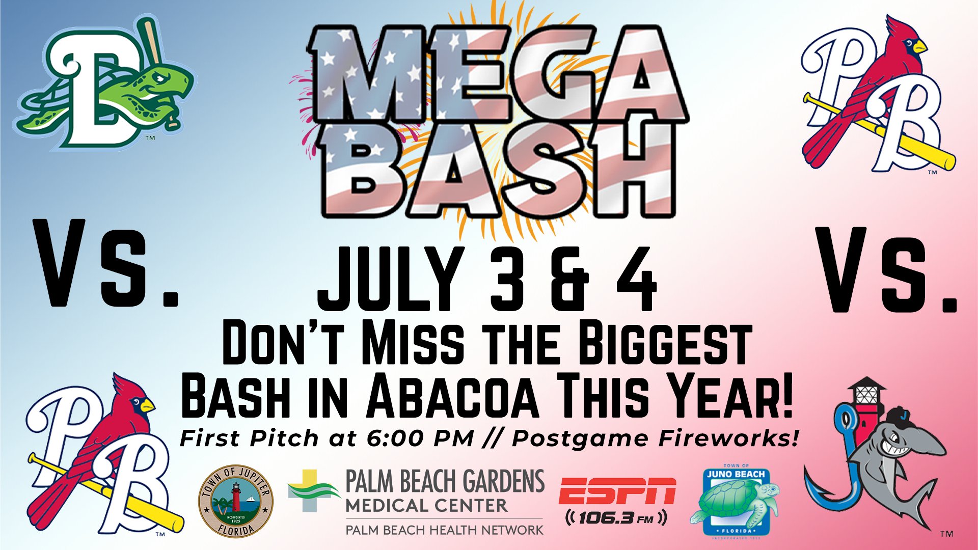 Roger Dean Chevrolet Stadium Are You Ready For Mega Bash Tomorrow Because We Are Our Two Day Event Is Going To Be Nothing Short Of Mega Celebrate America S Birthday And