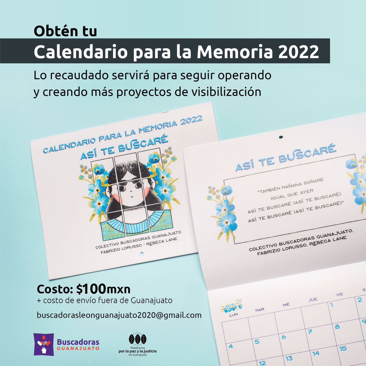 📣 ÚLTIMOS CALENDARIOS 
Las familias tienen varias necesidades, como saldo para celular, camión o taxi para punto de reunión en búsquedas, movilizarse a diligencias con Ministerio Público, talleres de capacitación, una terapia urgente o ir a cura médica.
¿Cuántos les damos?