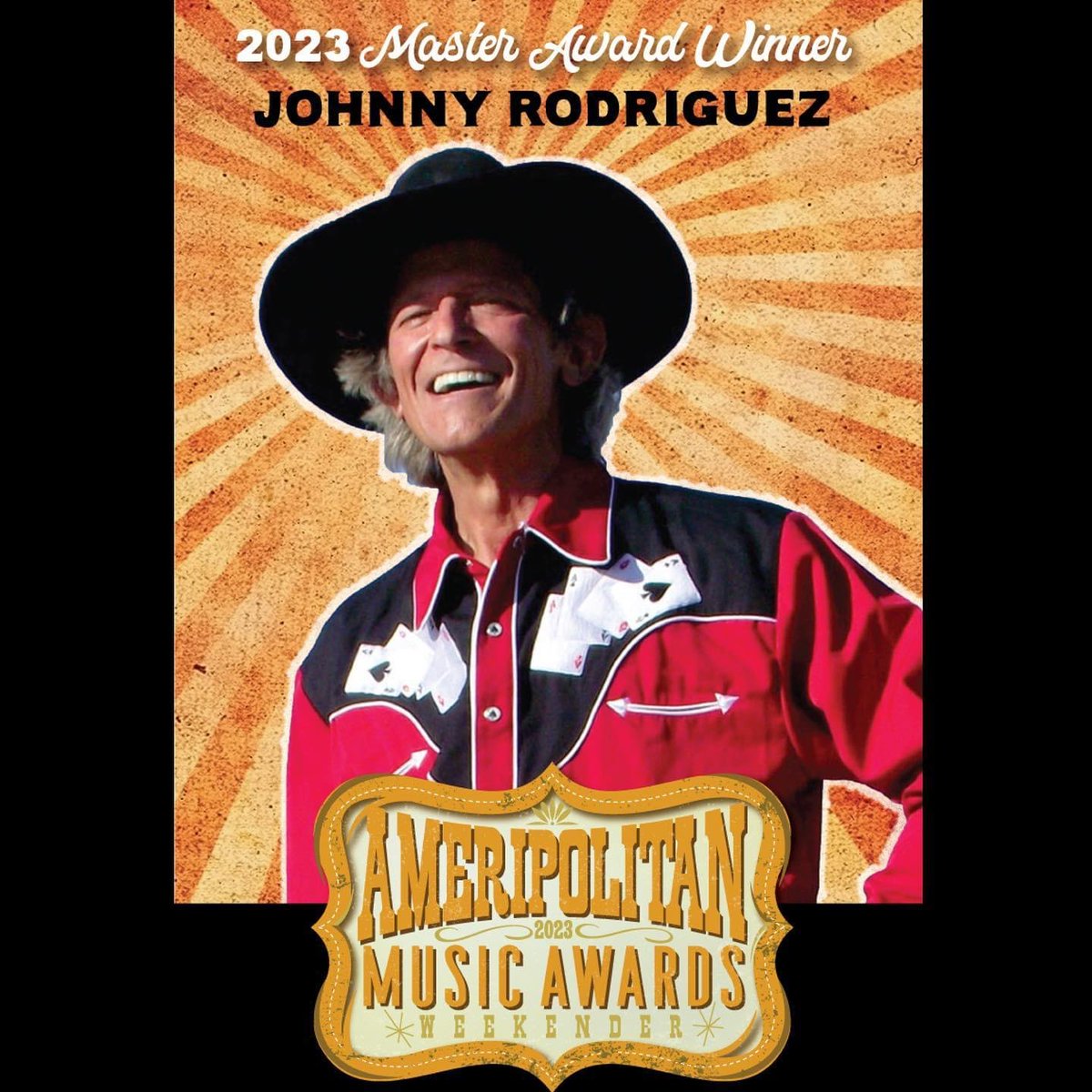 We are so excited to honor Johnny Rodriguez at the 2023 Ameripolitan Awards! In the 1970s &amp; 80s, he was one of country music's most successful male artists, recording a string of hits, such as "You Always Come Back to Hurting Me", "Desperado", "Down on the Rio Grande" &amp; "Foolin'"