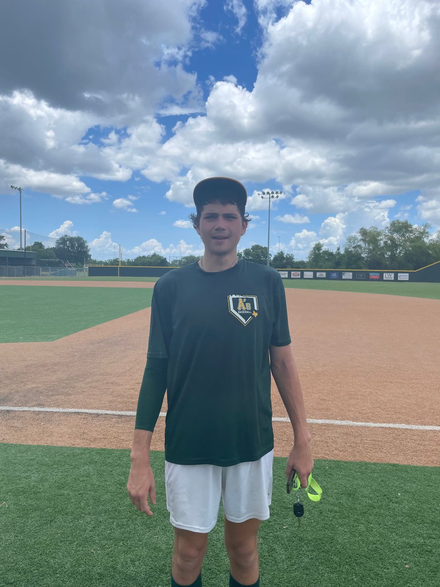 FiveToolTexas's tweet photo. #FourthofJulySS F: @TheHAthletics 17U Green 11, Prospect U 17U 1
PoG: @Corbyn27564440 4.2 IP, 6K, 3H, 0 ER https://t.co/hU4gbuSha0