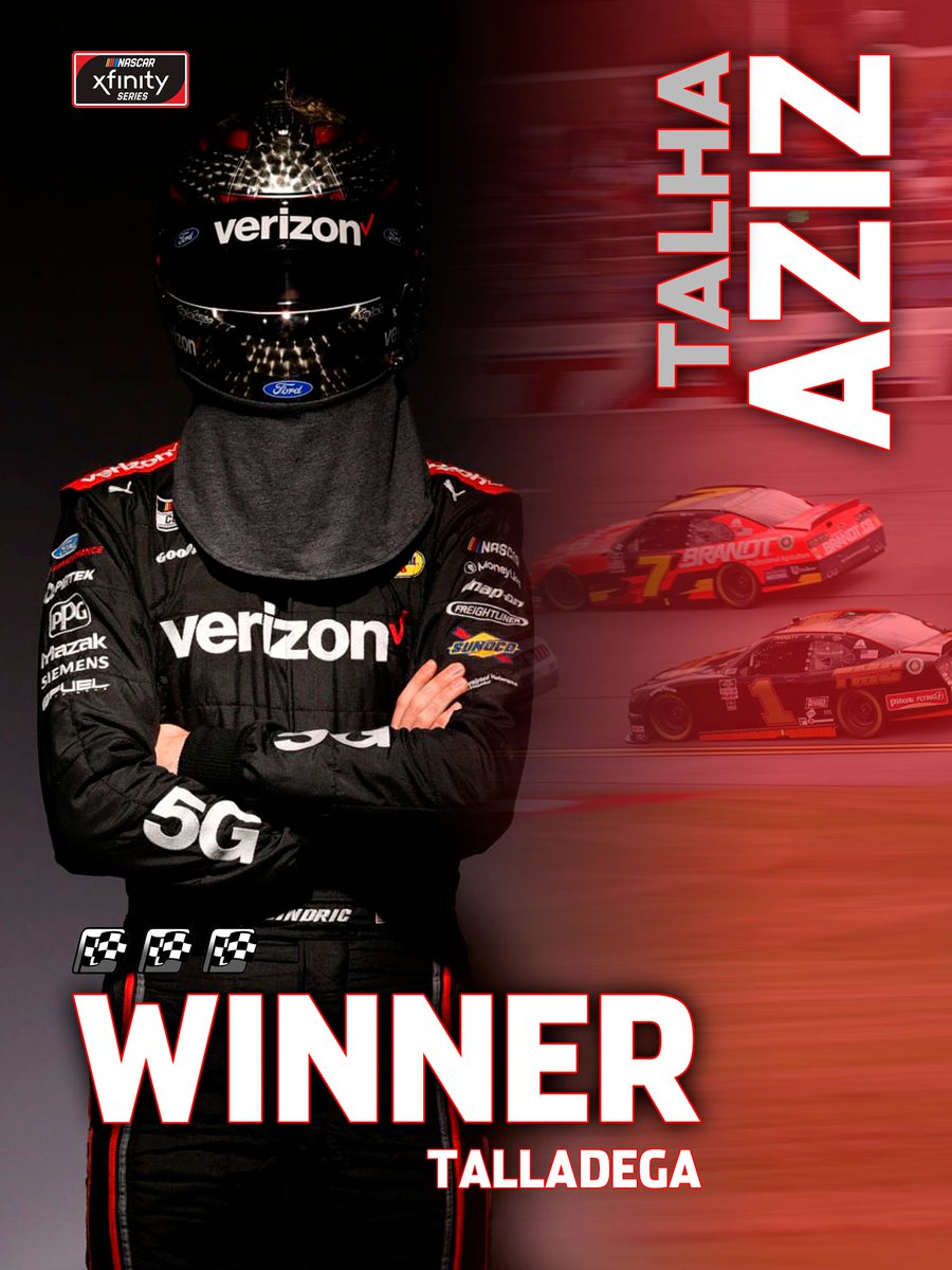 IVANCARMock's tweet photo. @Talha48142 holds the pack behind &amp; wins at Talladega and most importantly, is the new IVANCAR Xfinity Series Champion!

#IXS #XfinityPlayoffs #Sparks300 https://t.co/7AeCojFfOc