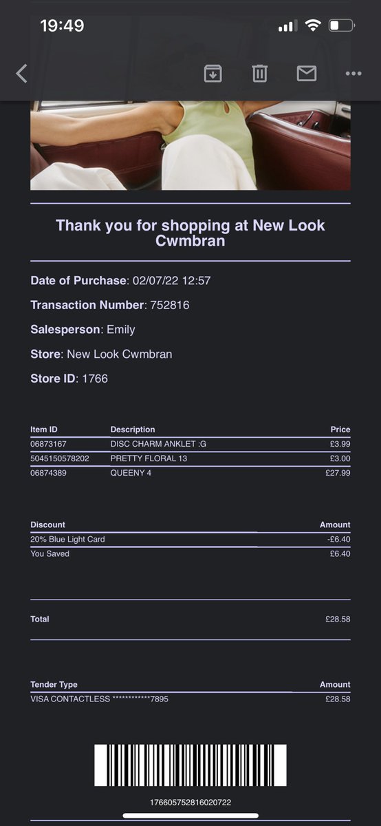 JessicaAlcock5's tweet photo. @NewLookHelp two items bought today, it wasn’t until I got home and realised the prices charged were not the prices advertised on said items! 
Wonder how many people have been overcharged for their purchase and not realised 🙄 very sneaky @newlook!! https://t.co/oInGqdF9k0