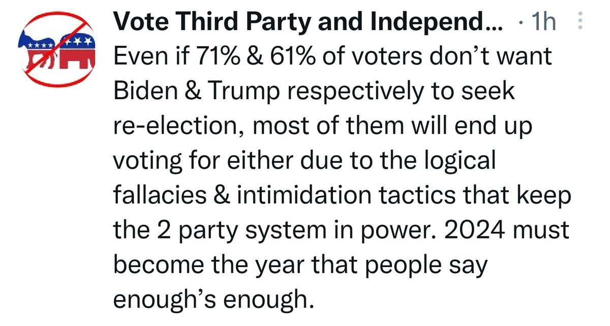 Dore24_com's tweet photo. Talk about an open Door for Jimmy to walk through. The populist populace need a person to propel us. It's with the @PeoplesParty_US and all of us, you and me, that'll make it happen. Vote third party https://t.co/XNbCS8AJn4