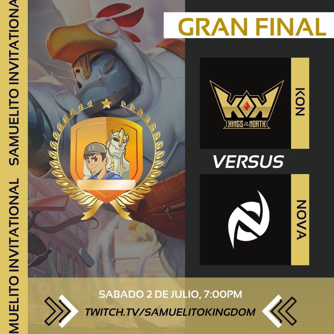 sami_mgal's tweet photo. TENEMOS CLASICO DEL LOL EN EL TIER 3
@KONesportsMX se enfrenta a @NovaGamingMich después de casi 2 años en una final de League Of Legends
ESTO SERÁ LEGENDARIO, NOS VEMOS 7:00PM EN MI TWITCH
https://t.co/MaBzslEXKX https://t.co/tdmcq5ozEQ