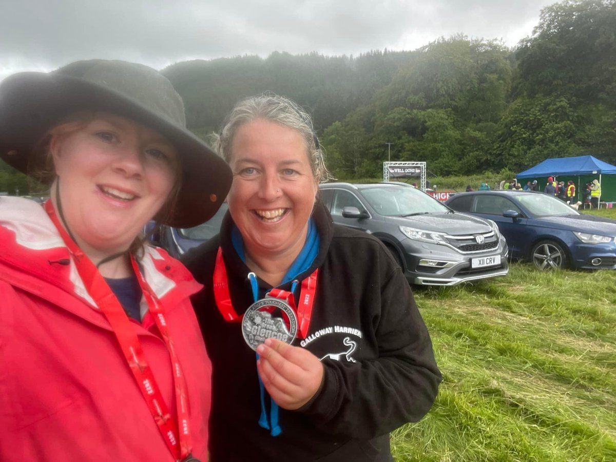 Something a wee bit different for two members of @_Run1000 #TeamScotland today. #GreatGlencoeChallenge and proper tough it was too but 26.2 miles walked over quite some tough terrain and extremely wet weather. Time for a 🍺