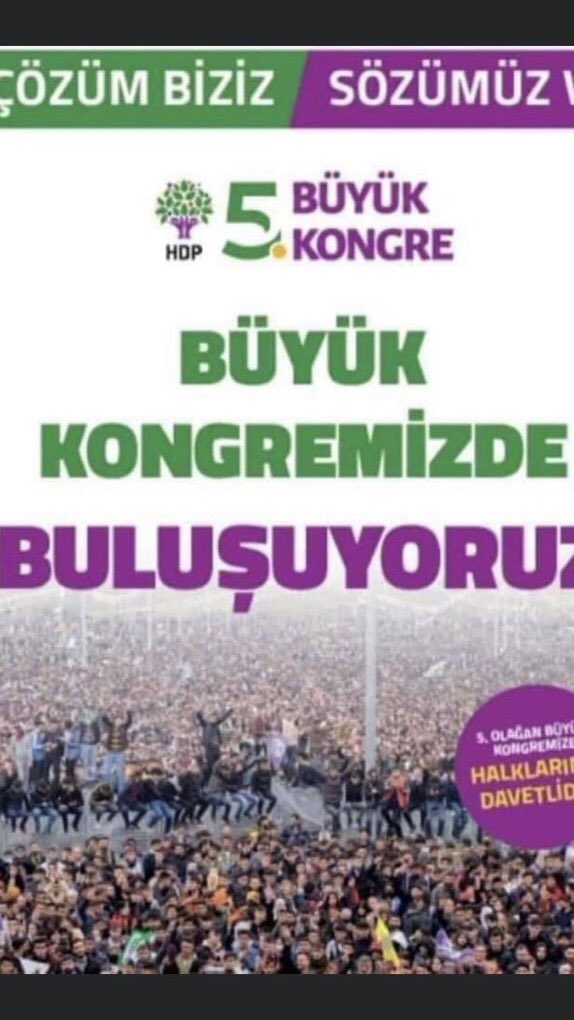 Tecridleşmiş bir siyasete özgürlük için, yıkılmış bir toplumsal barışı yeniden var etmek için, savaşa hayır demek için, yoksulluğa son vermek için yeniden hep birlikte yollara düşme zamanıdır, HDP zamanıdır… 
 #HDPKongresi3Temmuz