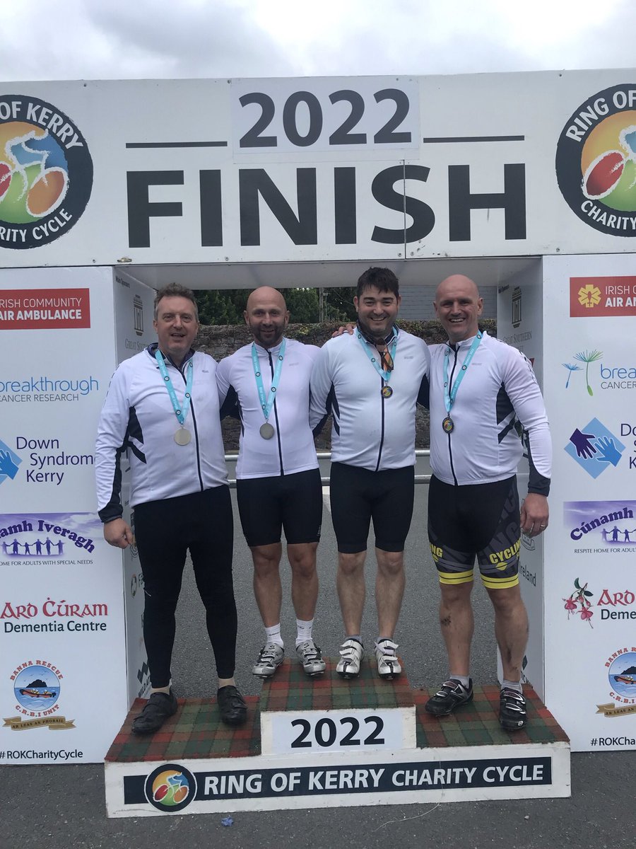 Delighted to have done the #RingOfKerry cycle with 3 great friends and for a cause in memory of another brilliant friend of ours. If anyone interested in donating we would be very grateful and thanks to all those that have already contributed gofund.me/34043561