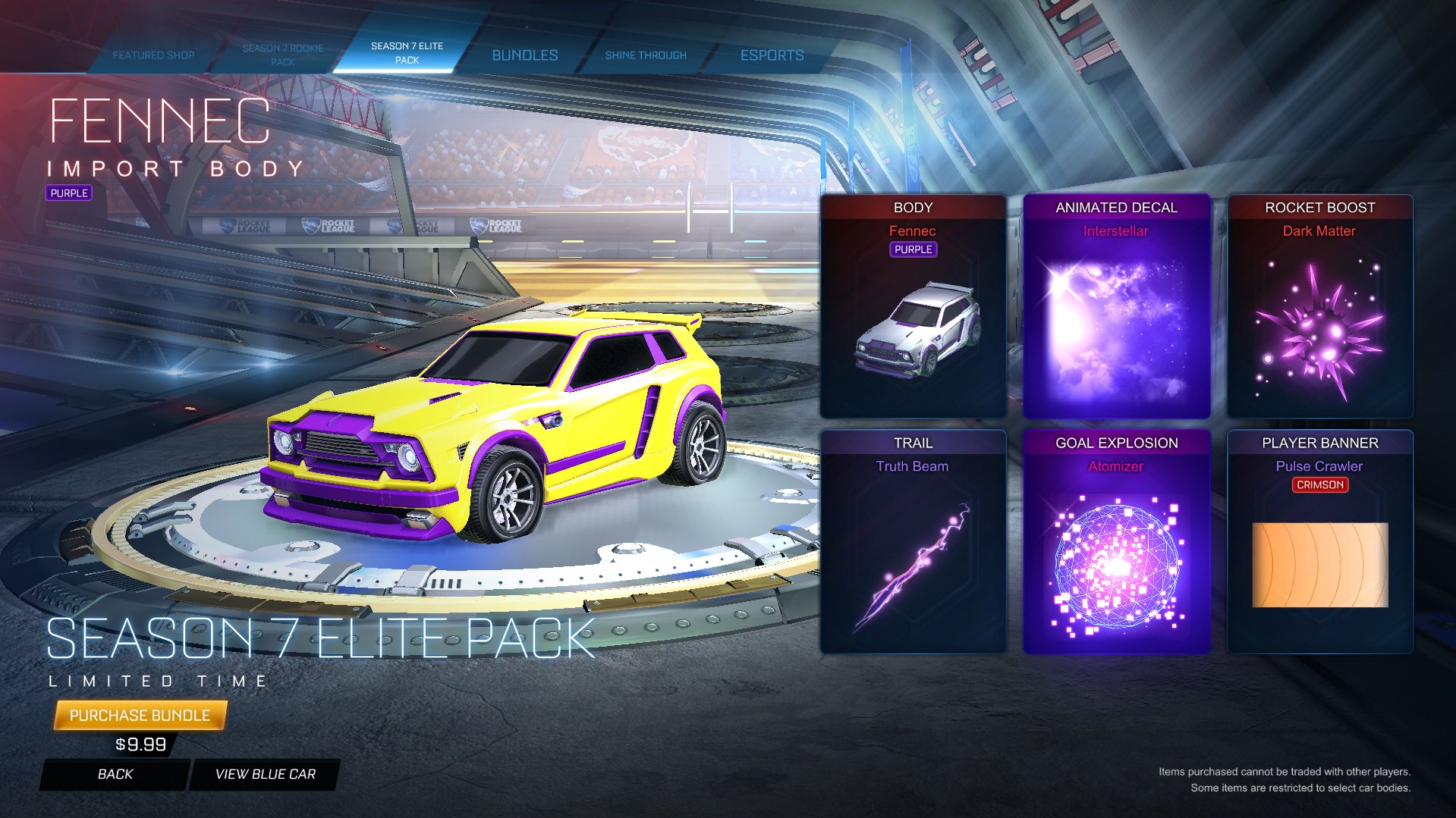 Rocket League Shop Season 7 Elite Bundle T Co H2qponiht2 Twitter