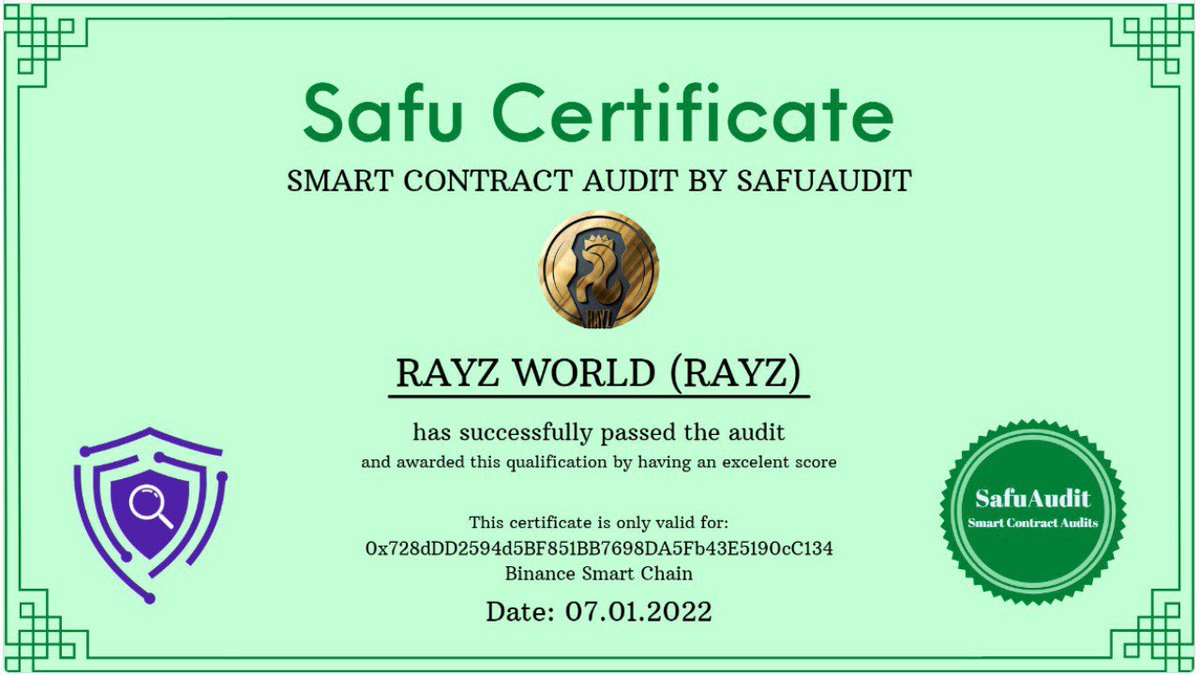 Ön satışlar başladı kaçırmayın fırsatı 💯
#rayztoken
@RayzGlobal 
@Selcoin 
@elonmusk 
@Bitcoin
@bitcoinzamani