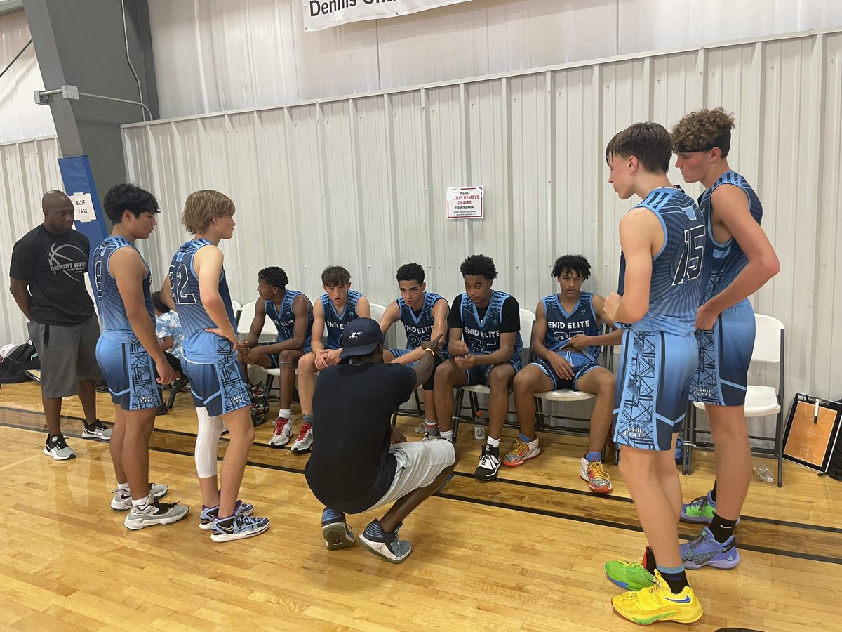 Not a pretty first half but battled through and got the win. No one said it would be easy. Big games from ‘25 post Tre Davis and ‘25 guard Zyire Allen - both playing up. Time to lace ‘em up for a big game 2. 

<a href="/EnidElite2024/">Enid Elite 2024</a>
<a href="/zzyire/">ZyireAllen</a> <a href="/dtdavis2_4/">Tre</a> 
<a href="/PrepHoopsOK/">Prep Hoops Oklahoma</a> The Finale