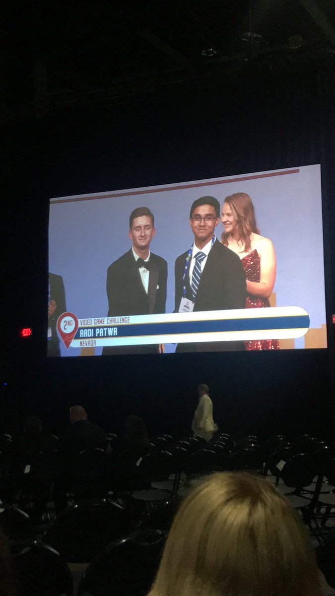 Congratulations to Aadi Patwa from Nevada Middle Virtual for placing 2nd overall in Video Game Challenge at FBLA NLC 2022 this year! Fantastic job! #NVFBLA #NLC22 #SuccessStartsHere