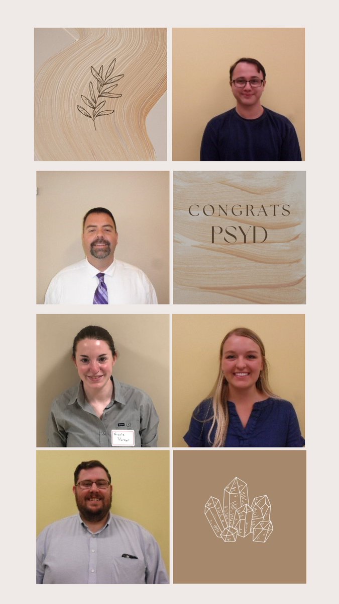 Congratulations to the newly minted Doctoral Candidates in the Doctor of Psychology in Applied Psychology program! Dane Adkins, Rob Embry, Nicole Parker, Kristen Schwindt Edmonson, and Scott York all successfully passed the Qualifying Examination.