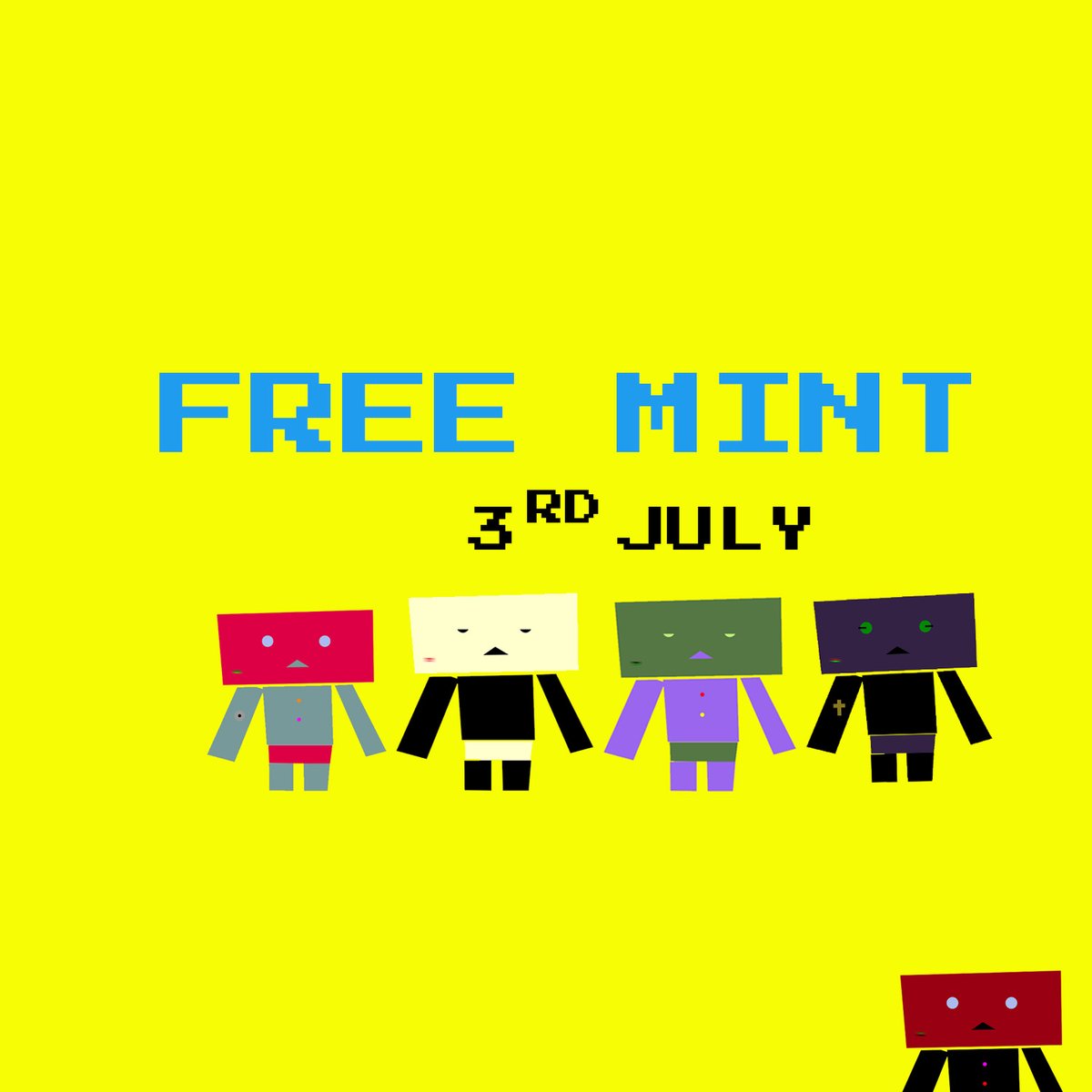 FREE MINT !!!!

Website : onchainbots.com
Etherscan:etherscan.io/address/0xbd5c…
Opensea:opensea.io/collection/onc…

 #FreeMint #NFT #NFTs #NFTProject #NFTGiveaways