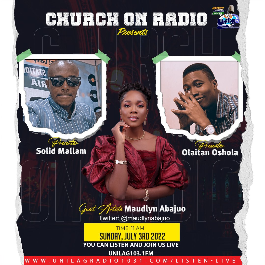 AfricaNowX's tweet photo. Don't forget to #TuneIn with @Maudlyn_abajuo #churchonradio https://t.co/oafPYQhpYj