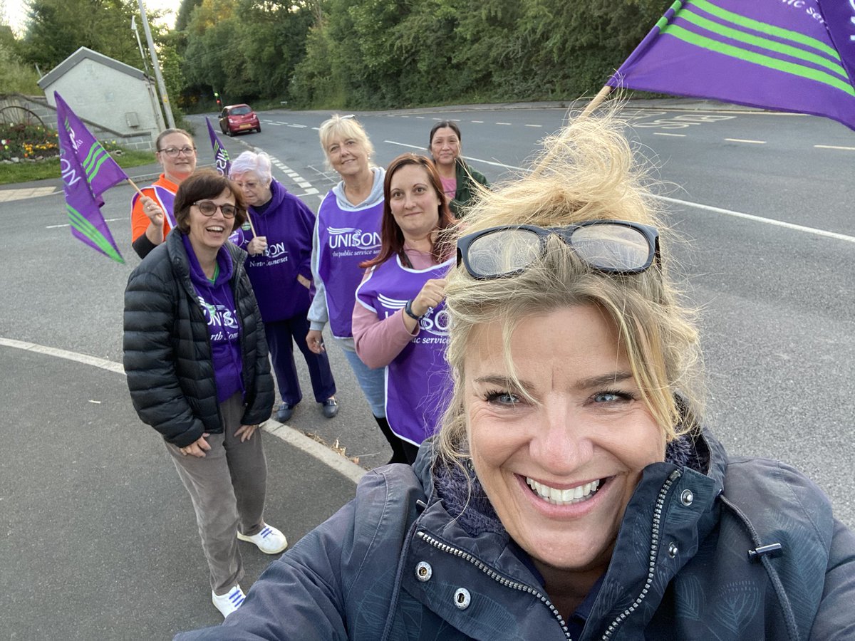 Saturday night out with these babes  from StMonicas Trust 😜😝😍😆 💥👊🏻💪<a href="/unisontheunion/">UNISON - UK's largest union</a> <a href="/UNISONSW/">UNISON South West</a>  #StMonicaStrike