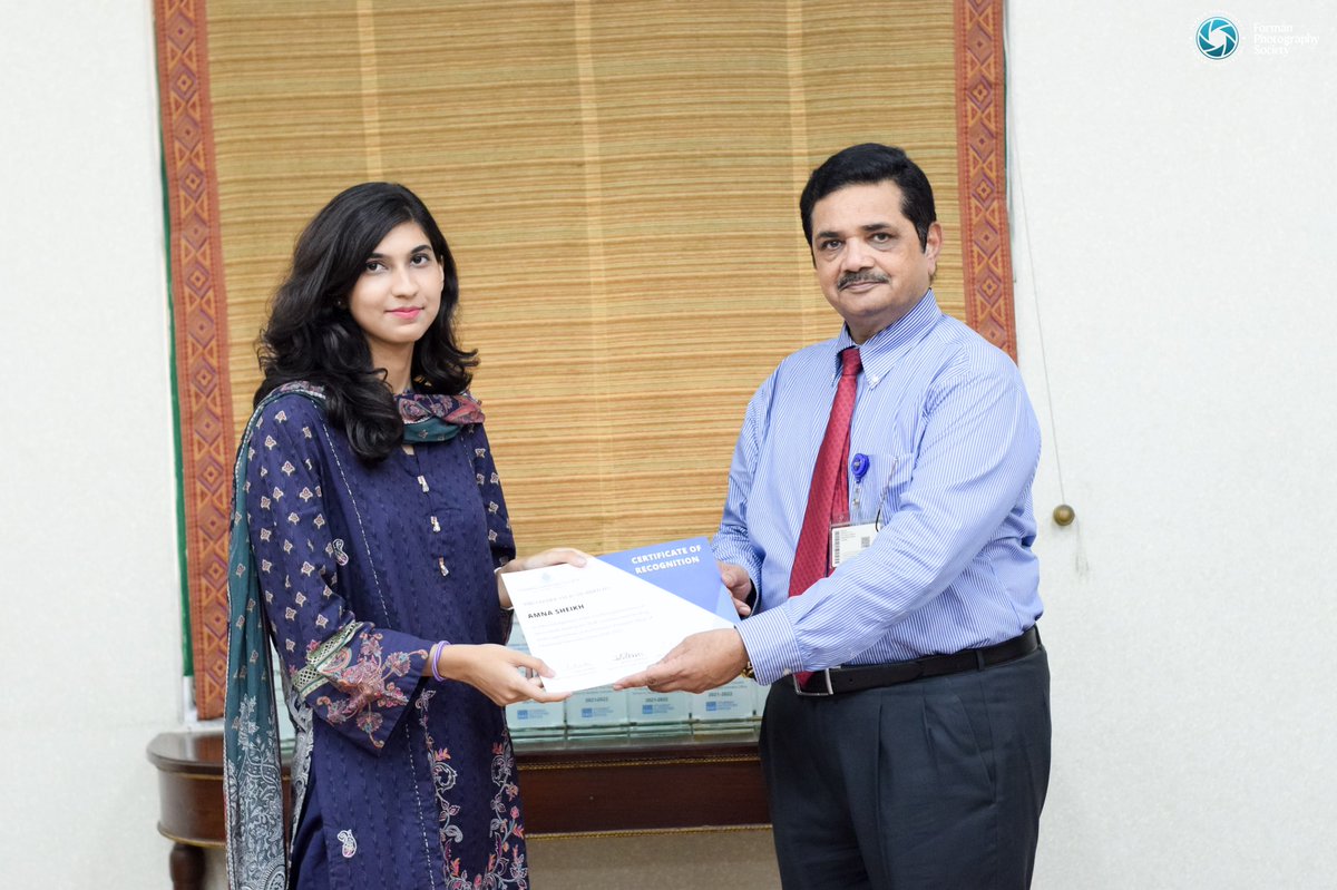 ACMFCCU's tweet photo. A graceful end to a successful tenure of ACM FCCU. ACM grew exceptionally in this tenure and it gained recognition from universities.  Team ACM would like to thank Amna Sheikh, President ACM (2021-2022) for her outstanding efforts in directing ACM towards excellence.
@FCCU_SA https://t.co/qwuxPtZLdq