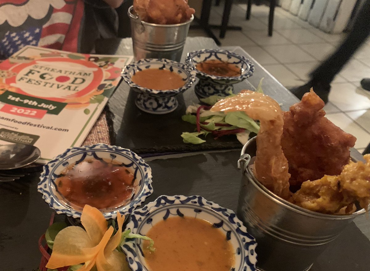 Elaine Paterson (@thatsocialstuff) on Twitter photo Day 2 <a href="/streathamfood/">Streatham Food Festival</a> and our second stop was at Talay Thai for the #StreathamFoodFestival veggie platter.
Wow 🤩. Now that was properly delicious. Those flavours ….. 😋 ❤️❤️ Day 2 <a href="/streathamfood/">Streatham Food Festival</a> and our second stop was at Talay Thai for the #StreathamFoodFestival veggie platter.
Wow 🤩. Now that was properly delicious. Those flavours ….. 😋 ❤️❤️