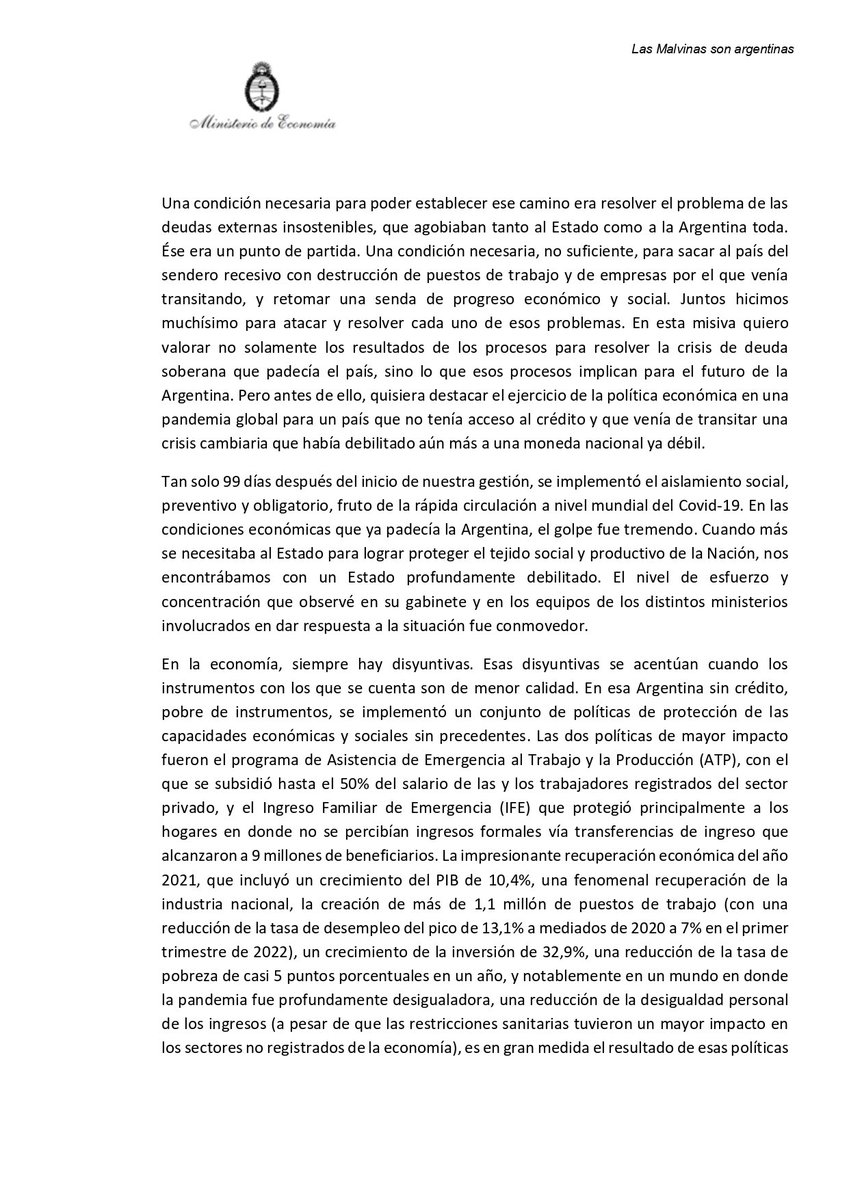 Martín Guzmán tweet media