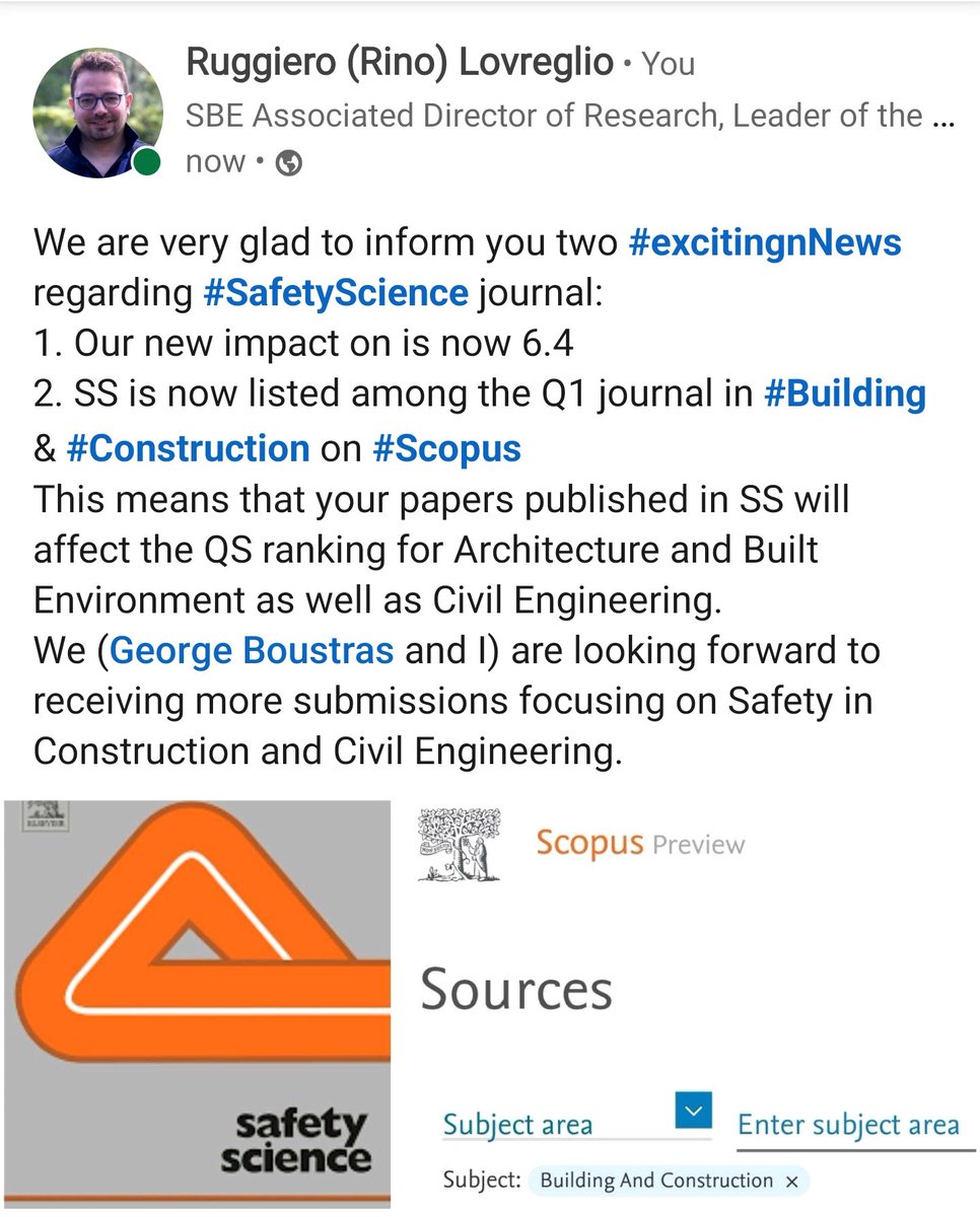 Exciting change on @Scopus for #SafetyScience