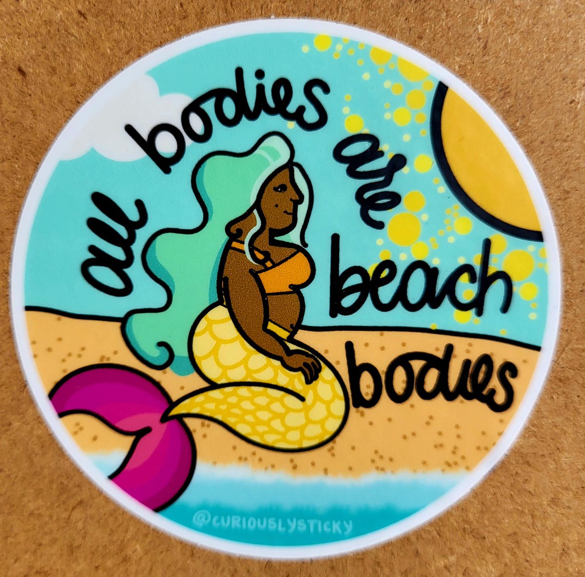 DrShaunPerez's tweet photo. A huge shout out to @CuriouslySticky for creating beautiful, inspirational &amp; inclusionary art, as well as a body-friendly remember for all of you 💛💙💚💜 https://t.co/CVFCccJRRd