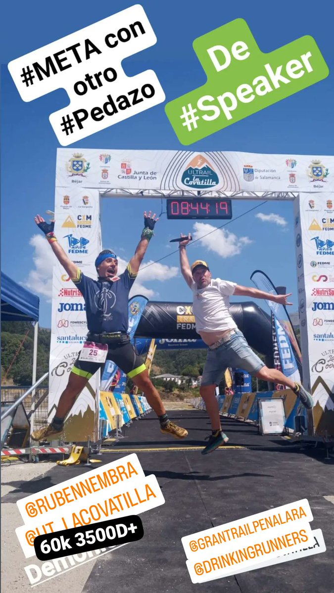 📣 #Humanos
▶️ <a href="/UT_LaCovatilla/">Ultrail La Covatilla</a> DONE! 9h41m 20Gen 4Cat
▶️ Llegar a #META y seguir #Disfrutando sólo es culpa del #Speaker...  #Momentazos para el #Recuerdo😜