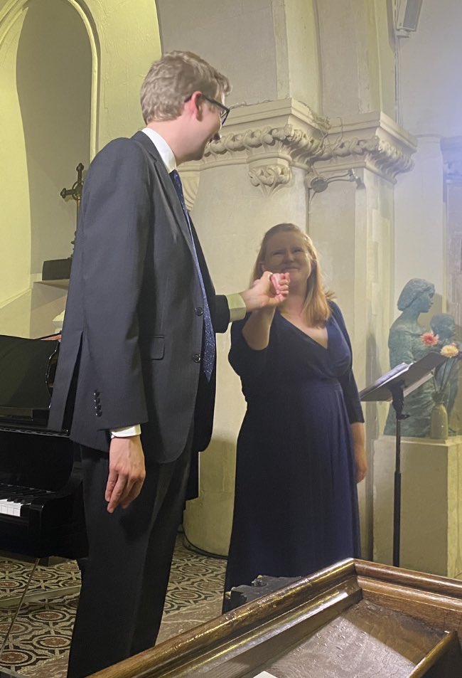 LewesFestofSong's tweet photo. Concert #3: Congratulations to @Harriet__Burns and @IanTindale on their thrilling recital this evening: ‘Ballads, Bards and Minstrels’. 

#soprano #piano #lewes #lieder #song #classicalmusic #eastsussex #songrecital #summermusic #summermusicfestival #brightonandhove #worthing https://t.co/2zTcfETANi