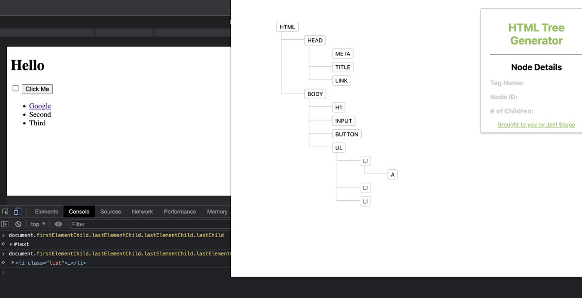 rokcode's tweet image. Playtime! #js #dom #jsdom dismantling and dismembering #HTML Elements