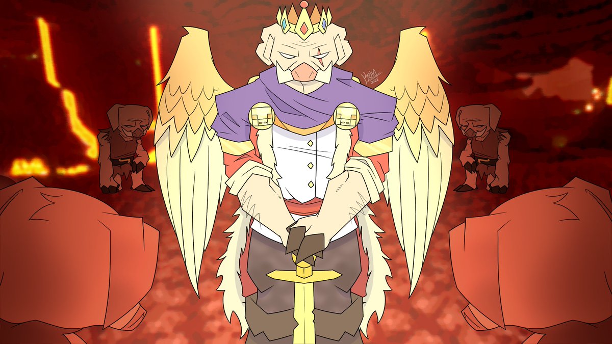 kojinkinzo's tweet image. For your personality, for the laughs, for your extraordinary potential and love you shared with the community, Thank you for everything, Blood God.

#RestInPeaceTechnoblade #riptechnoblade #riptechno 
#Minecraft #fanart #art #artwork #digitalart #design