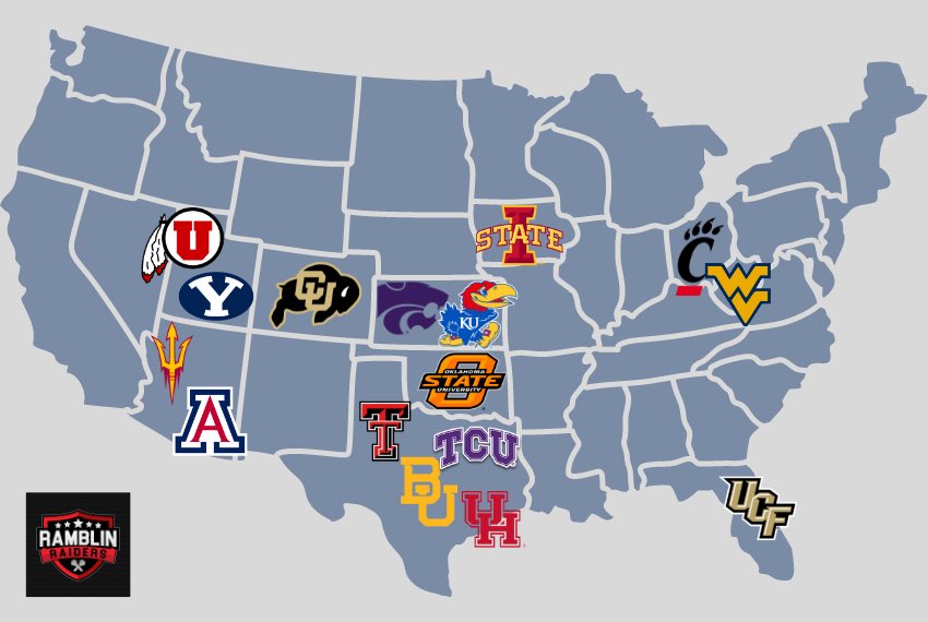 RamblinRaiders's tweet photo. Would this new Big 12 conference survive against the financial powers at be that are all in on the SEC and B1G10? https://t.co/n5qnaNmMLn