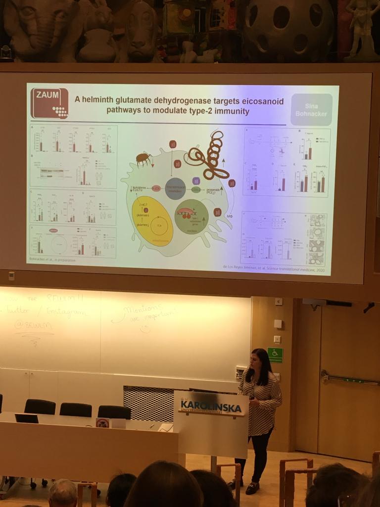 I was very happy to share our research on how helminths can modulate the eicosanoid metabolism. Thanks a lot for selecting me as a speaker during the young investigator session. It was a pleasure to join the <a href="/EuroLipid/">EuroLipidMediators</a>  conference this week in stockholm <a href="/karolinskainst/">Karolinska Institutet</a> 🎉.