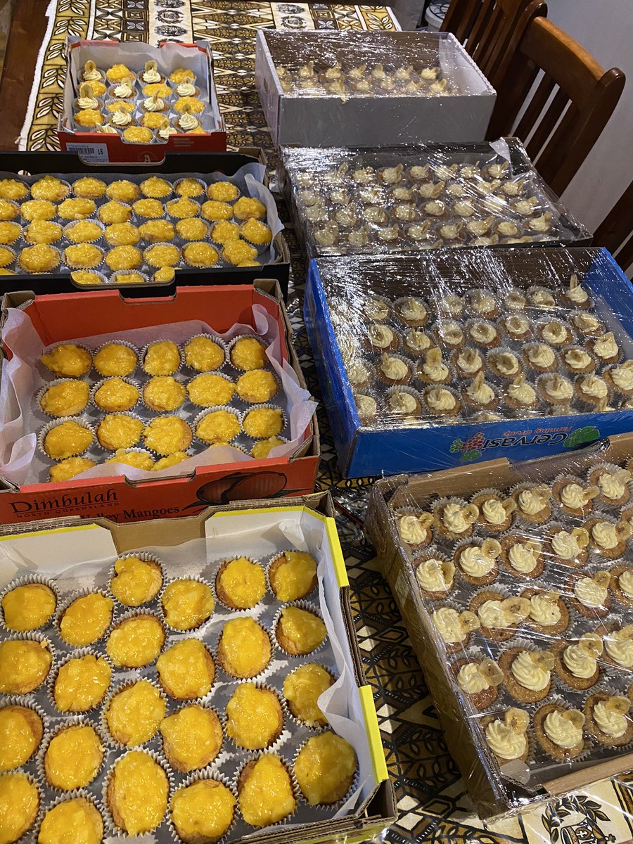 DrTKaituuLino's tweet photo. Baking is done for my hubby’s Aunty. Her brothers got ordained yday and today is a Tongan Feast. #pineapplepie #bananacupcakes #family #love #naptimenow https://t.co/8HHnaCP5Dc