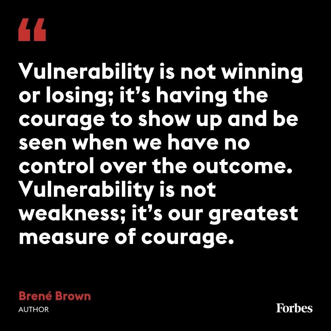 bethhill2829's tweet photo. Courage over comfort. 
Vulnerability is courage in action. #JoyfulLeaders https://t.co/GMCMkkCv2G