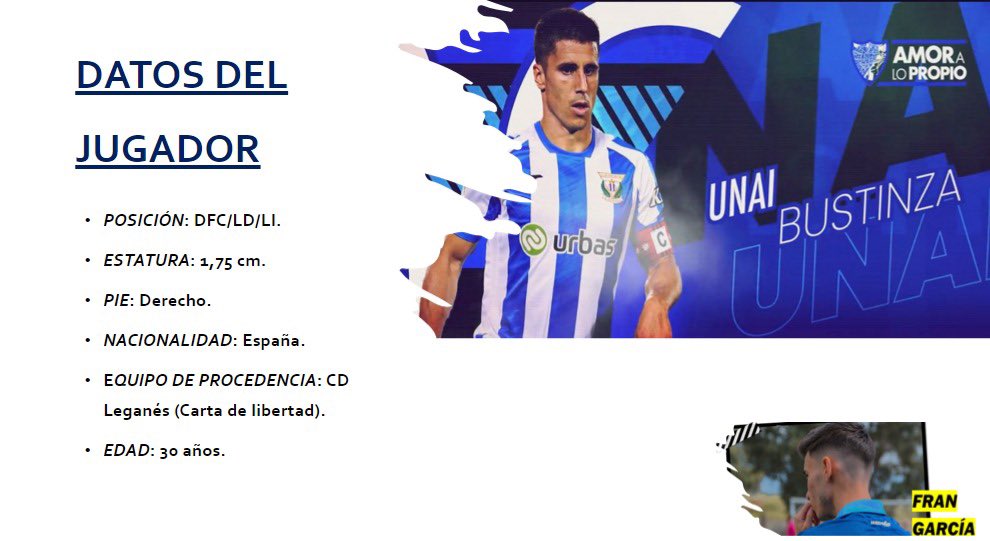 𝐔𝐍𝐀𝐈 𝐁𝐔𝐒𝐓𝐈𝐍𝐙𝐀 🇪🇸 (30) | DATOS DEL JUGADOR. 

(1/4)