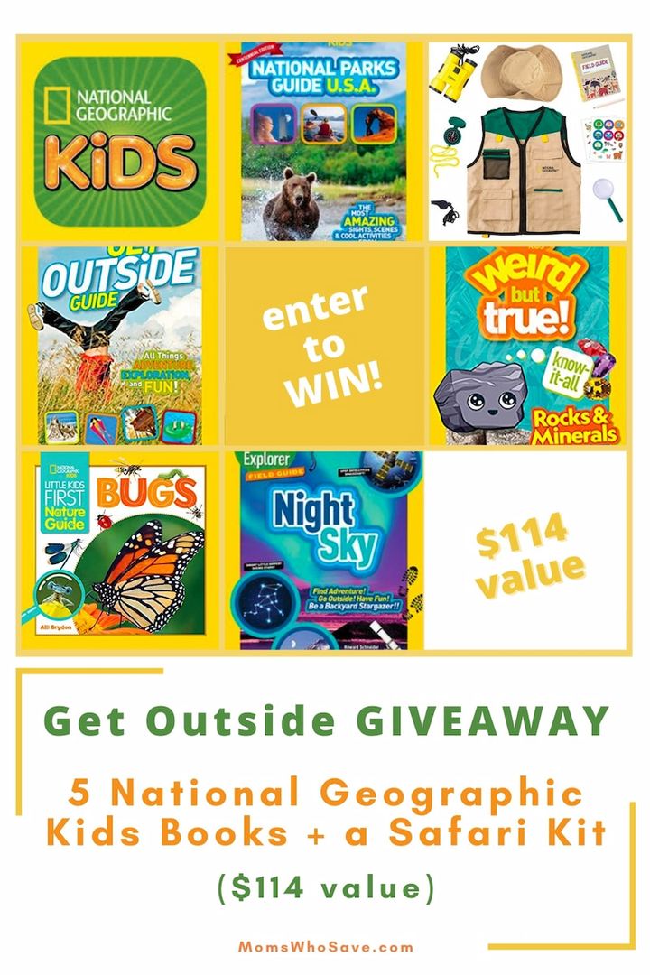 Get Outside Giveaway! 🎉 Enter to #Win National Geographic Kids’ #Books & a Safari Kit ($114 value)

>> momswhosave.com/win-national-g…

#GiveawayAlert #EscapeTheIndoors #GreatOutdoorsMonth #GetOutdoorsDay #education
@mediamastersbks @NGKidsBks