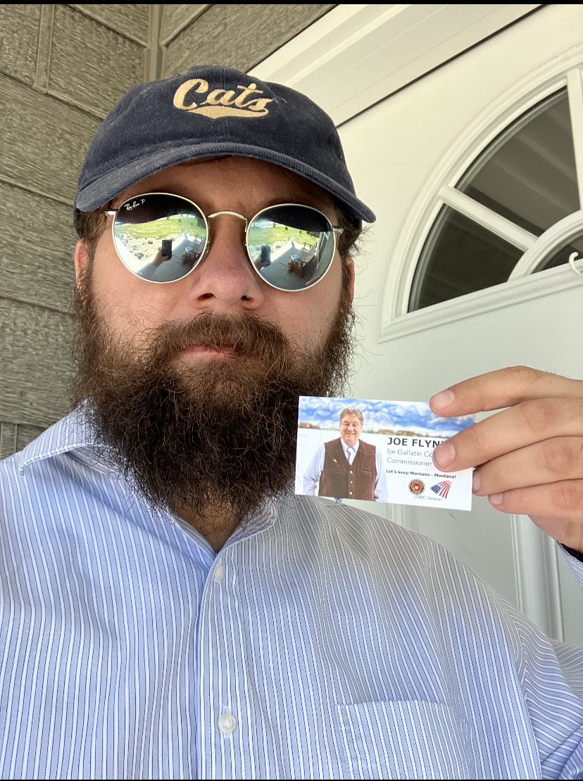 What better way to spend a weekend of freedom than knocking doors for candidates that want to keep us free. #LeadRight #GOP #mtgop #Freedom #America