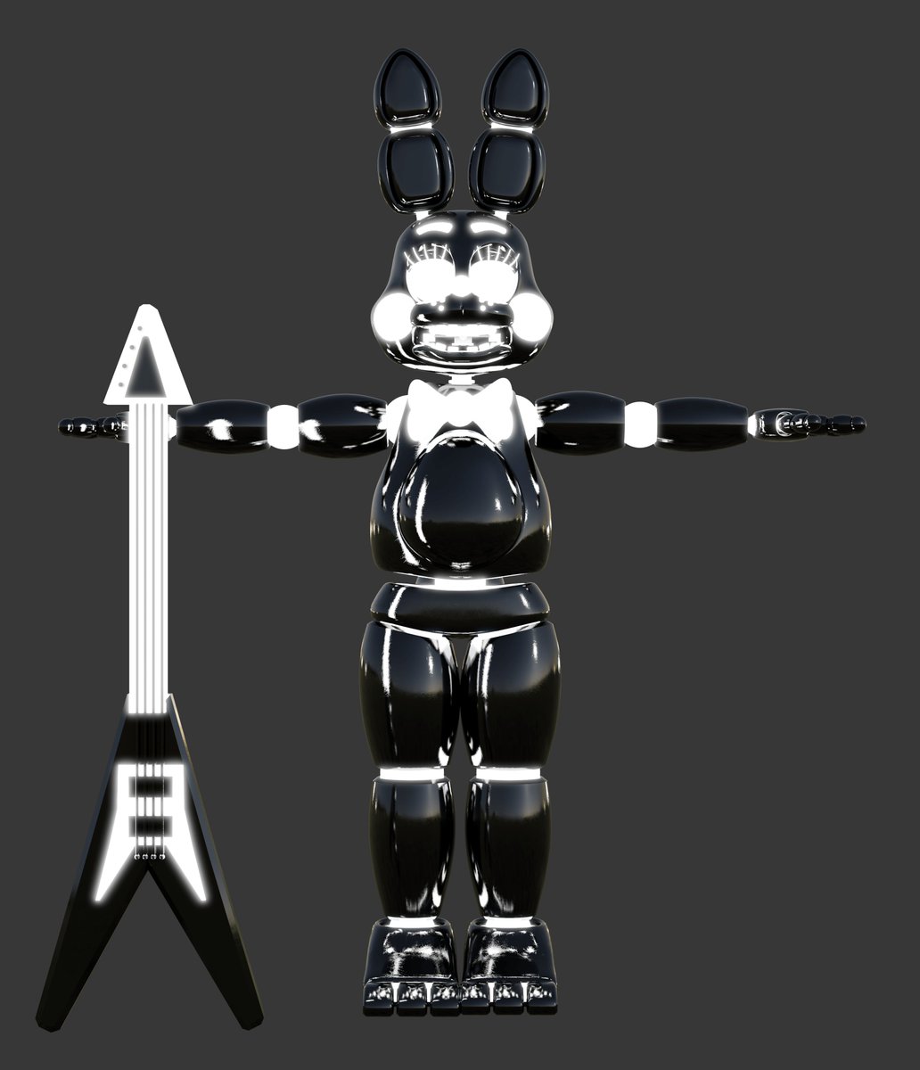 WeeeZ on X: #FNAF #Blender3d Behold my second finished model my