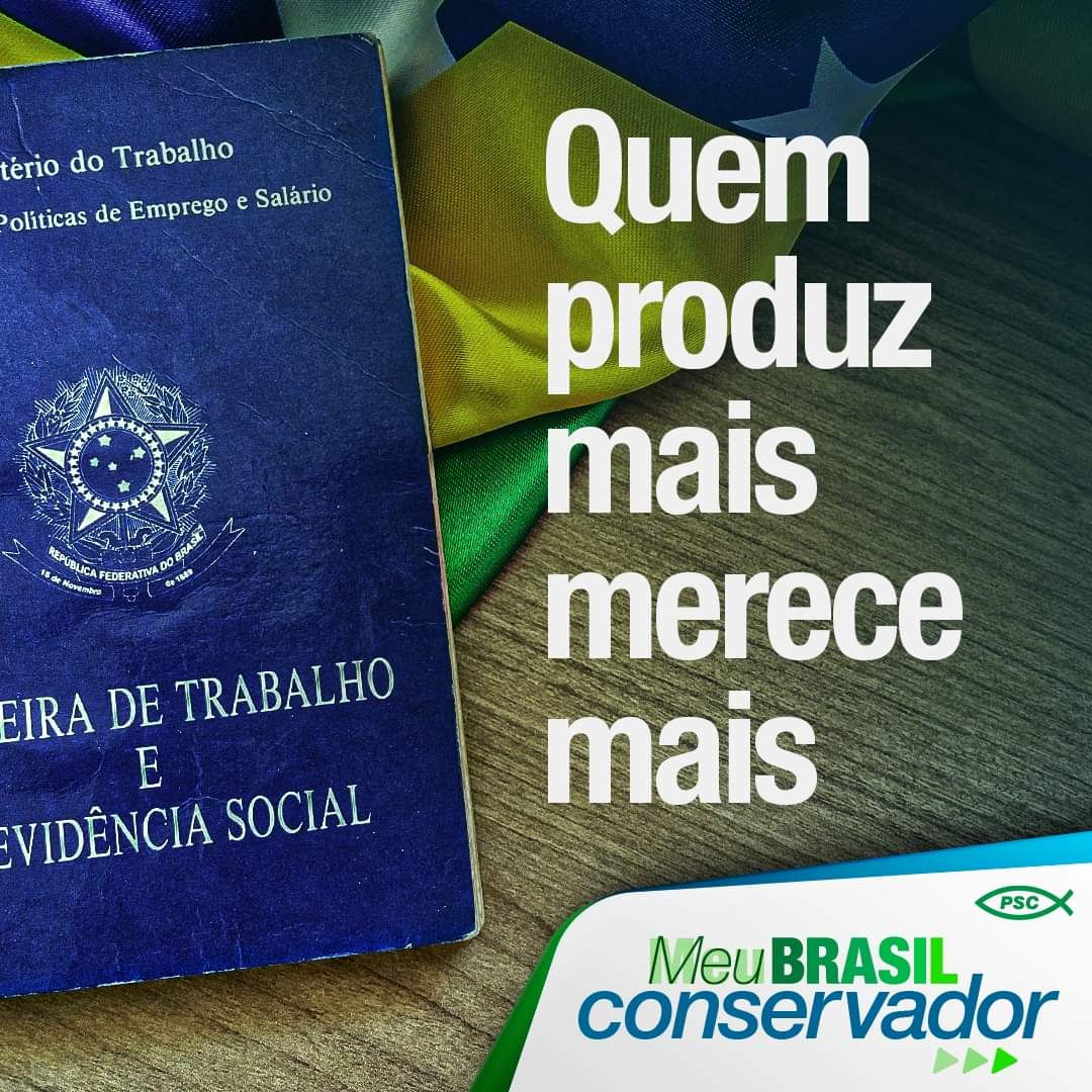 Quem trabalha para o crescimento do país merece nosso reconhecimento.

Isso é PSC! 

#psc20 #psc20nacional #pscdf20 #pscjovemdf #liberdadeeconômica #família #valorescristãos #defesadavida #Eleições2022