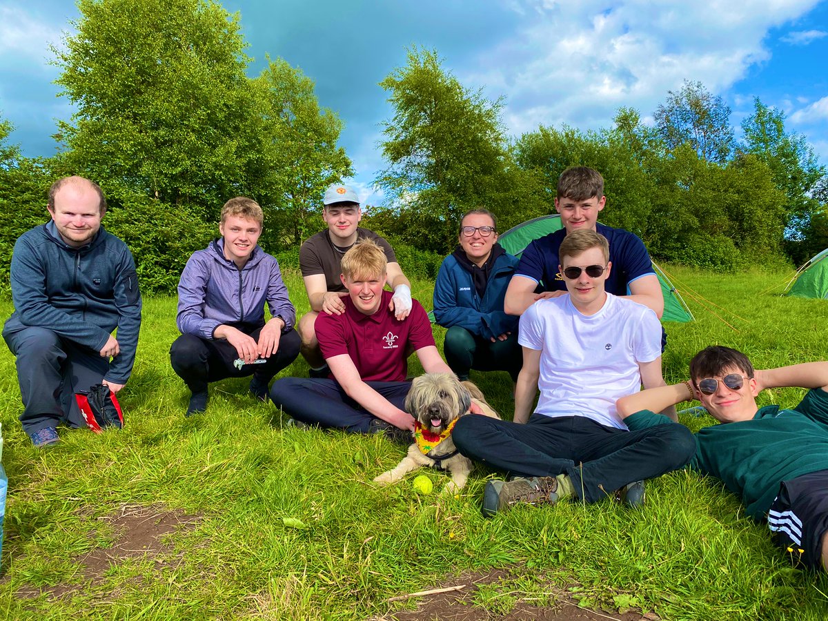 We are mighty proud of these @DofE heroes who walked all the way to @Gradbachscouts camp and back and didn’t get lost (well not much). Thank you Mr Lomas and @jones_geography 😊