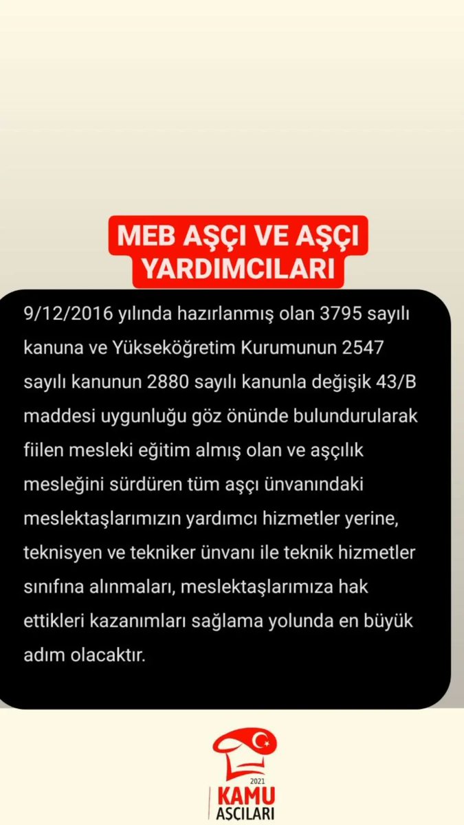 #MEBAŞÇILARI ,<a href="/acetmehmettw/">Mehmet Acet</a>,
<a href="/kanal7/">Kanal 7</a> <a href="/KamuAscilar/">Kamu Aşçıları Platformu</a>
Sesimizi duyun!!