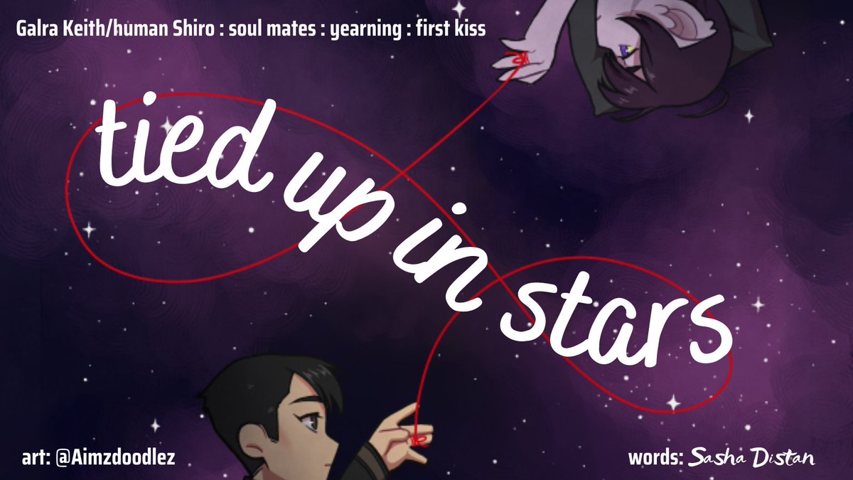 My second piece for <a href="/GalraSheithZine/">Binary Stars | Finished</a> was an awesome collab with <a href="/Aimzdoodlez/">Aimeer | comms: OPEN</a> and I swear I will never not be in love with this slightly-unwilling soulmates au.
archiveofourown.org/works/40036656