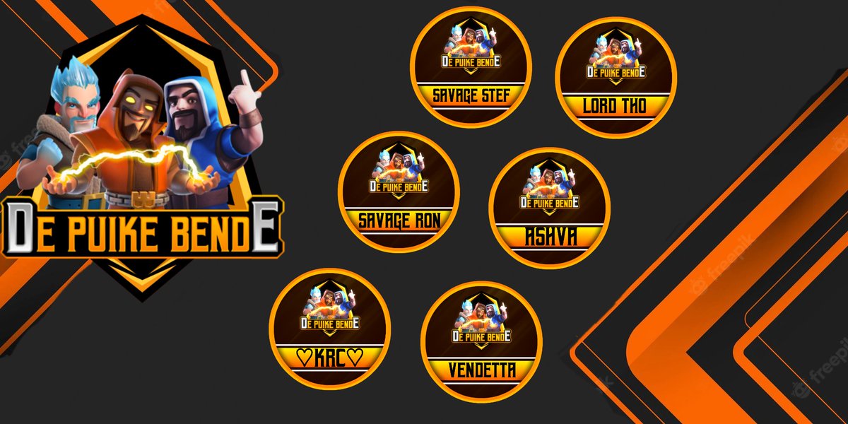 D.P.B -Orange 
Roster 2022

@ClashVendetta (captain)
<a href="/KRC_CoC_Clasher/">Ravi KRC</a> 
#Ashva
#LordTho
#SavageStef
#SavageRon