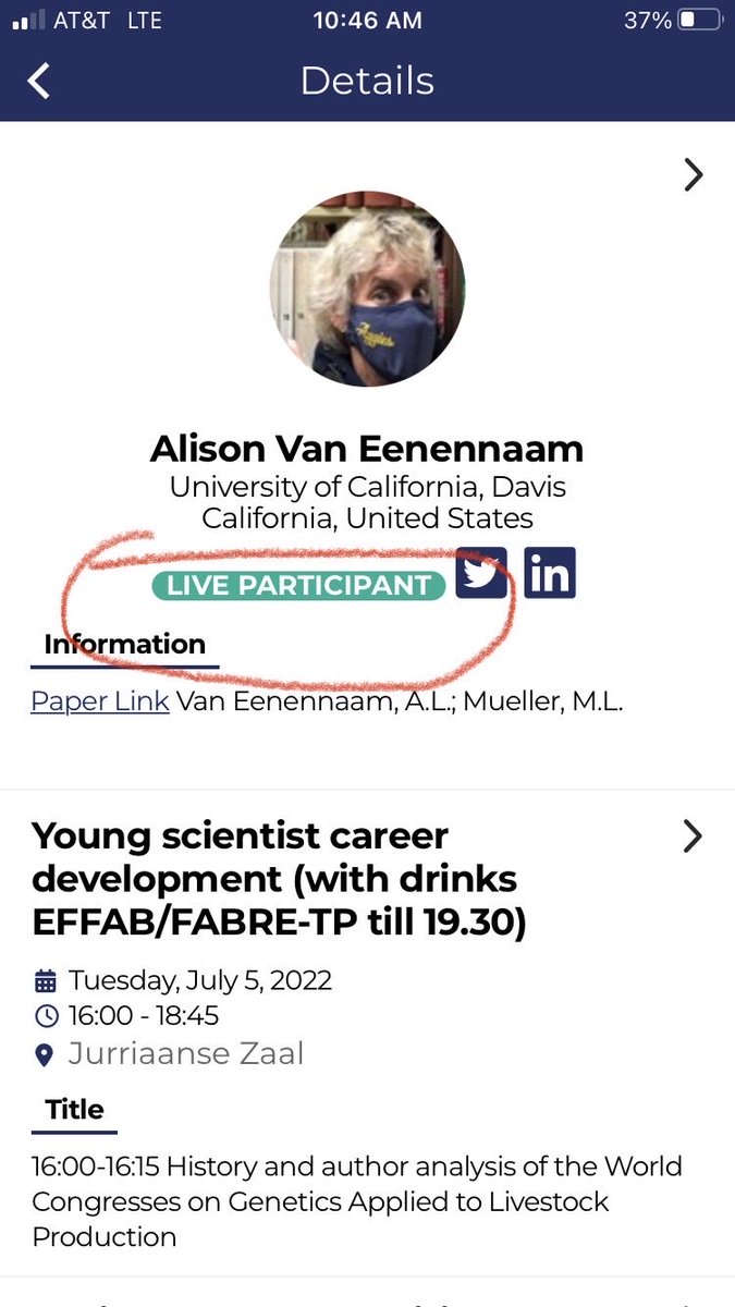 Prof Alison Van Eenennaam (@BioBeef) (@biobeef) on Twitter photo Hoping not to run into any of the unlive participants? π§ββοΈπ§π§ββοΈπβ¦<a href="/wcgalp2022/">WCGALP2022</a>β© Hoping not to run into any of the unlive participants? π§ββοΈπ§π§ββοΈπβ¦<a href="/wcgalp2022/">WCGALP2022</a>β©