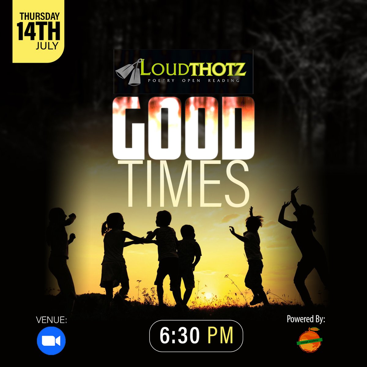 Loudthotz's tweet photo. Our next poetry reading, Loudthotz Poetry Open Reading S13E7 GOOD TIMES is on 14th July 2022 at 6.30pm come and enjoy poetry from the most interesting poets in Nigeria! Register here https://t.co/zC9gBLF8BT and get the #zoom login link in your email #poetryreading #poets #poetry https://t.co/6CaTFDKK07