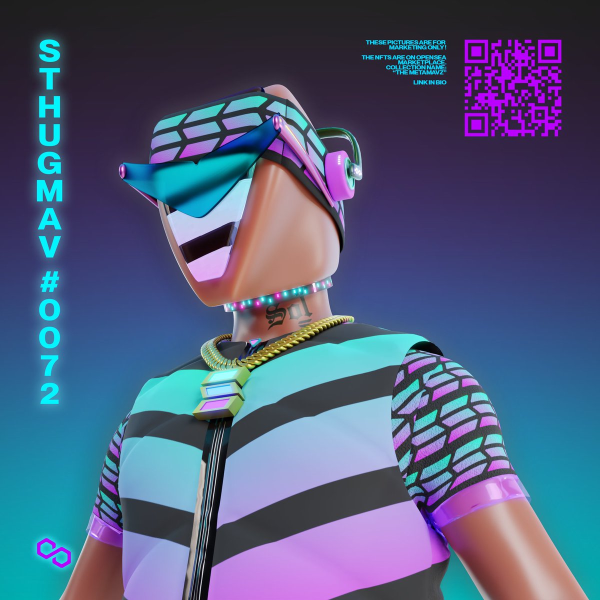 STHUGMAV 0072, a crypto hustler found trading Solana in the metaverse.📈🔷

*Includes unlockable content 🔐
Available now on <a href="/opensea/">OpenSea</a>
Floor price: 0.02 Eth 🔥
NO GAS FEES ⛽
Link in bio 👆

#nft #community #crypto #nftcollection #nftart #nftcollectibles #solana #nftcollectors