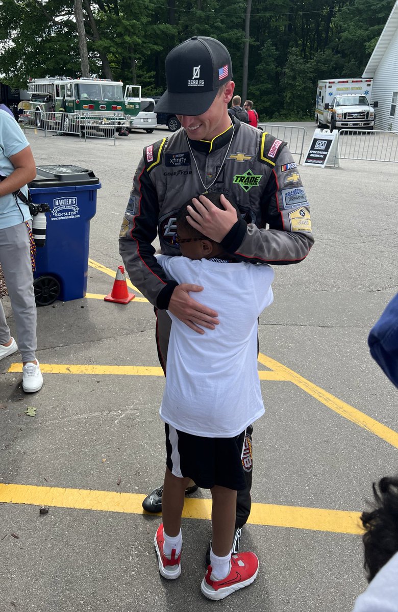 BMSRaceTeam's tweet photo. Brandon checking in on @brandonbrown_68 when he got out of the infield care center 🥹 #TeamBrandons https://t.co/YyGeaR0qiE