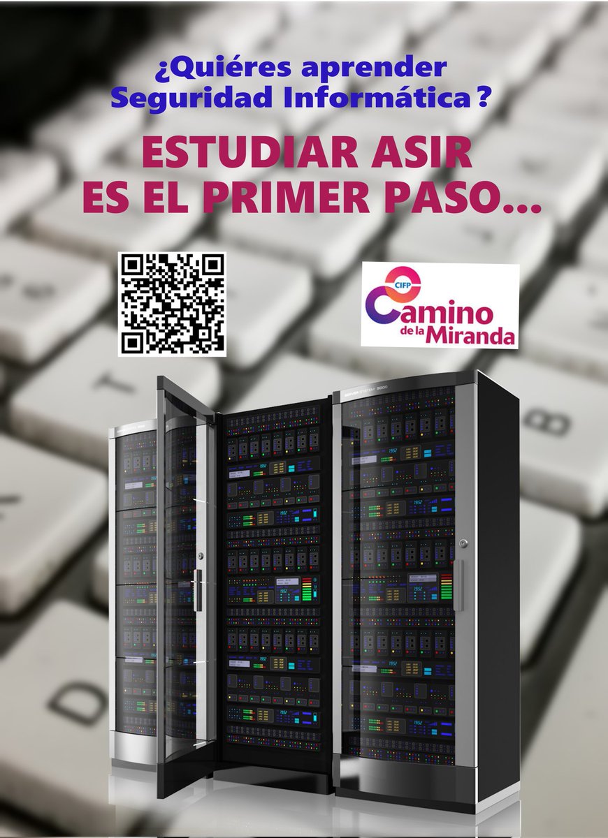 cifppalencia's tweet photo. Matricúlate en nuestro centro. ¡Te esperamos!
Algunas sugerencias...
#todofp #fp #informatica #caminomiranda https://t.co/8jGc9QzCWo