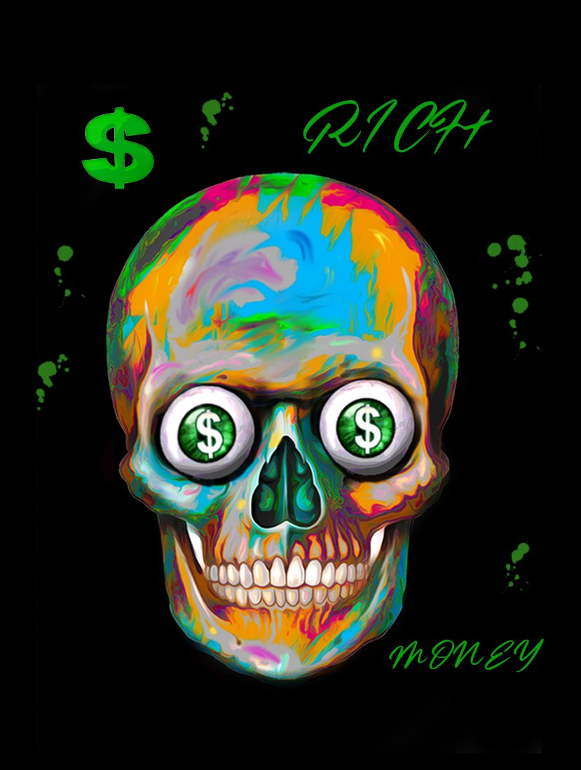 RichSkullsClub's tweet photo. Background preview! Revealing Background #1 “Rich” for this project. The classic one… 💸💀 https://t.co/sChqjb7bh2