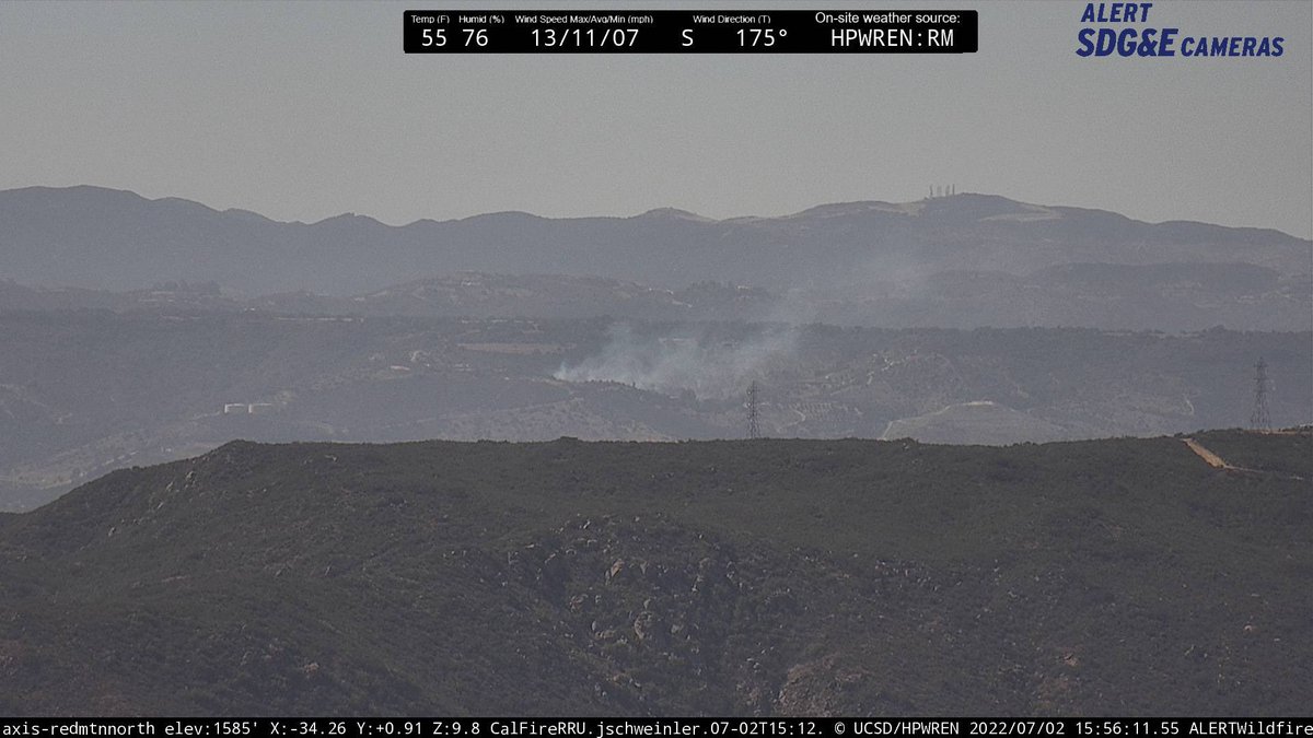 DanielFireTruck's tweet photo. #CalamarFire Forward ROS has been stopped, the Fire is 5 acres, with retardant around the fire, Helitanker 35S is released. https://t.co/mnKl7s8USl