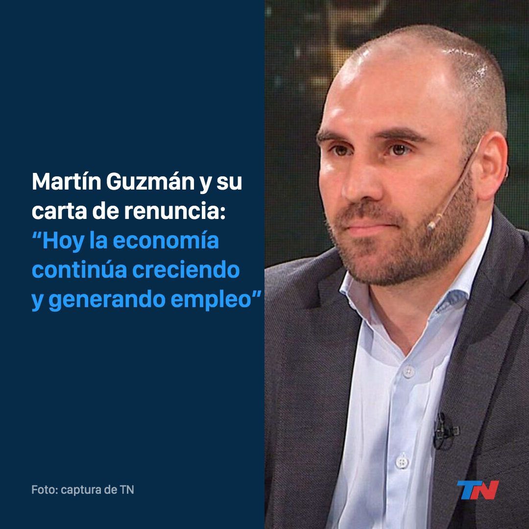 rlopezmurphy's tweet image. Nunca en la historia un Ministro de Economía ha renunciado en medio de “una crisis de crecimiento”. Guzmán renuncia en medio de la crisis política, económica y social del cuarto gobierno kirchnerista.